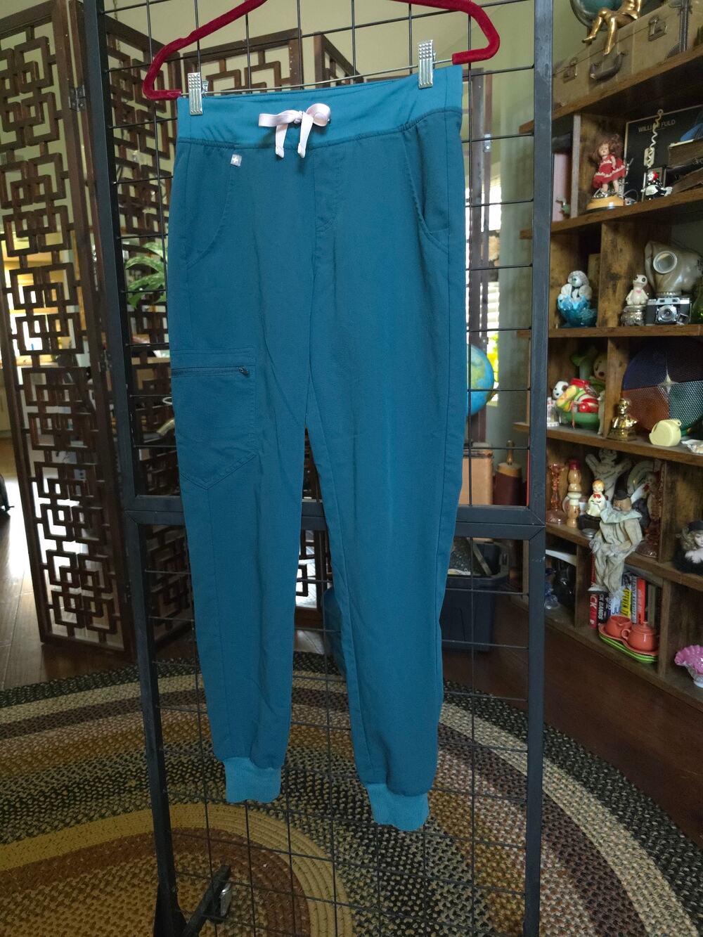 FIGS Women's Zamora Jogger Scrub Pants - Caribbean Blue, Size XS
